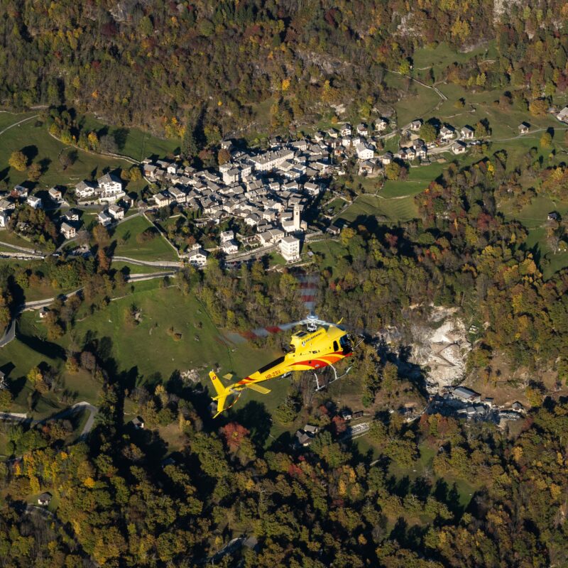 Gutschein Rundflug Bernina-Bergell mit Zwischenhalt in Soglio (35 min.)